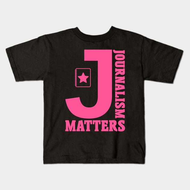 Journalism Matters Kids T-Shirt by colorsplash